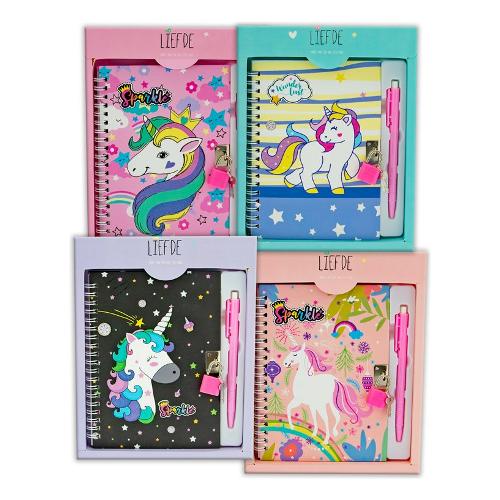 Teorema Diario segreti MISS SIGNORINA con penna Unicorno Assortito 52029