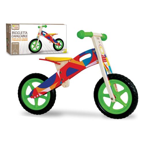 Teorema Bicicletta Cavalcabile FATTO DI LEGNO Multicolor 40594