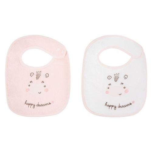 Kikka Boo Set bavaglini 2 pz Hippo Dream Pink 31104010054