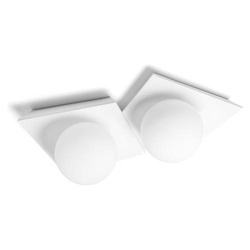 Tecnico Natural Light Plafoniera CICLADI Bianco (44,5x12,7x27,4cm) T388 2 luci - GX53 - Max 20W