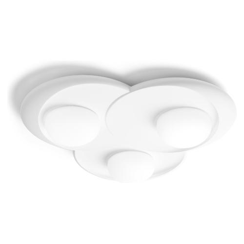 Tecnico Natural Light Plafoniera PITANE Bianco (40,5x7,5x40,5cm) T402 3 luci - GX53 - Max 30W