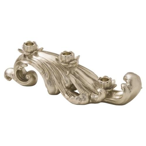 Brandani Candelabro Foglia triplo (13cm) Dorato 82708