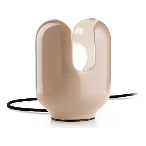 Ferroluce Lampada tavolo BATUCADA Grigio sabbia (14,5x20cm) C2590 GRS 1 luce - E27 - Max 53W