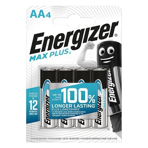 Energizer Batteria Stilo AA Alcalina MAX PLUS 4pz E301323600