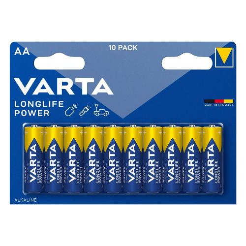 Varta Batteria Stilo AA Alcalina LONGLIFE POWER 10pz 04906121461