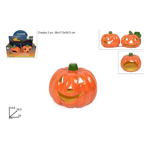 Due Esse Christmas Zucca Tealight 14,5 cm Decorazione Halloween XHW13000151