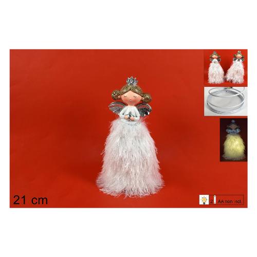 Due Esse Christmas Angelo (21cm) (1pz) Bianco GI009925