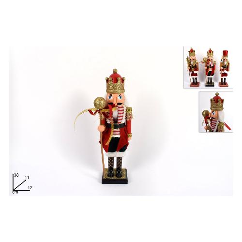 Due Esse Christmas Soldatino schiaccianoci (38cm) (1pz) Assortito GI010261B