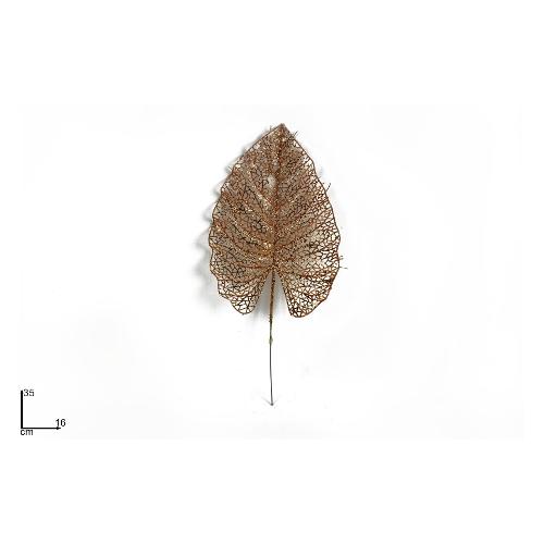 Due Esse Christmas Pick Foglia (35cm) Rame RO011231E