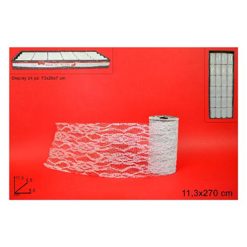 Due Esse Christmas Nastro Organza (110mmx2,7m) Bianco MJ000171C
