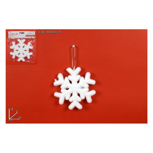 Due Esse Christmas Fiocco di neve (15cm) (1pz) Bianco RO008202