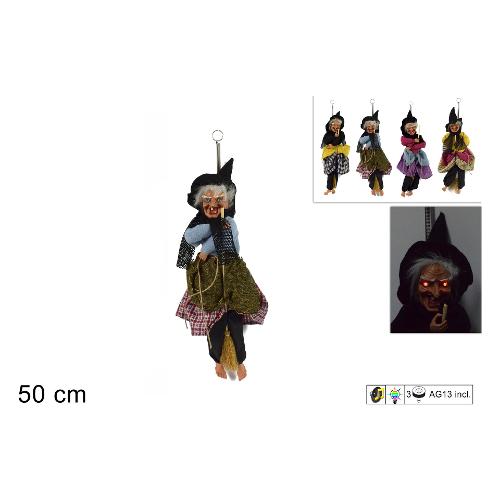 Due Esse Christmas Decoro Befana appendibile con luci Assortito (50 cm) MI000267