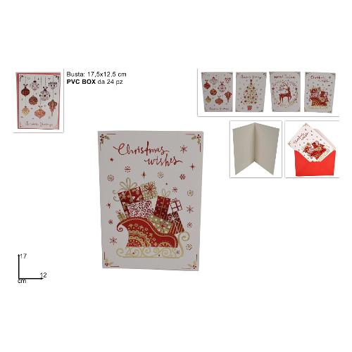 Due Esse Christmas Biglietto auguri Natale Assortito RO011198