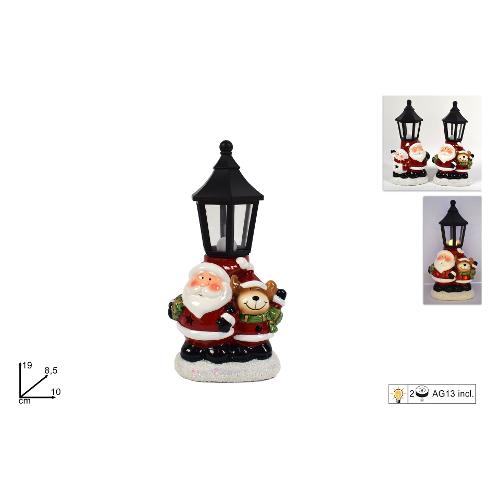 Due Esse Christmas Babbo Natale (10x19cm) Con luci CA012948