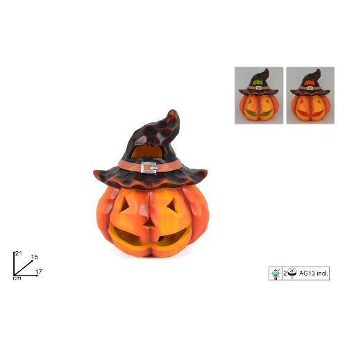 Due Esse Christmas Zucca con Cappello con L Decorazione Halloween XHW18000321