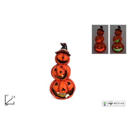 Due Esse Christmas Zucca 17 cm con Luci Decorazione Halloween XHW2100351