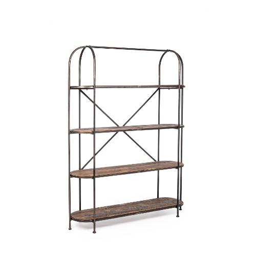 Bizzotto FABRIZIA PLUS Libreria Marrone anticato e Legno scuro (150 x 200 h cm) Mobile KIT