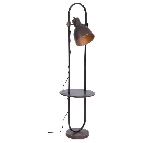 Bizzotto Lampada da terra Odd Marrone 0827998 (38x141cm) 1 luce - E27 - Max 40W