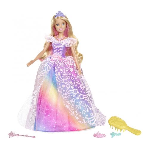 Mattel - Barbie Bambola con Capelli Arcobaleno con Accessori FXN96 –  Iperbimbo