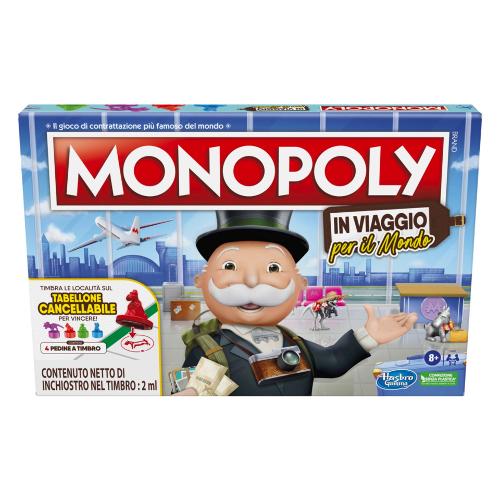 Hasbro In Viaggio per il Mondo gioco in Italiano GAMING MONOPOLY F4007103