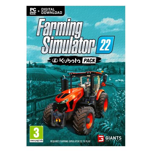 Giants Software PC GAME Farming Simulator 22 Expansion Kubota Pack PEGI 3+ SCDF101
