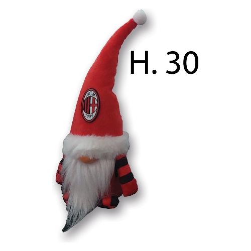Hermet Peluche Gnomo (30cm) MILAN Rosso e Nero 7100 030 M001