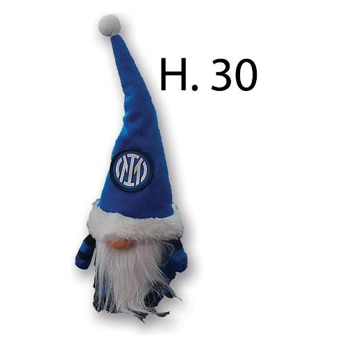 Hermet Peluche Gnomo (30cm) INTER Nero e Blu 7100 030 I001