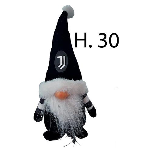 Hermet Peluche Gnomo (30cm) JUVENTUS Bianco e Nero 7100 030 J001