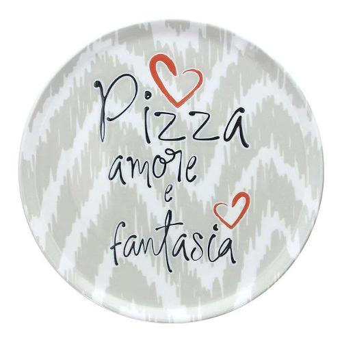 Piatto pizza D. 33cm CHARM Rosso 04018 ZCHAR