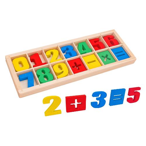 Globo Gioco educativo Numeri e simboli 28 pz SIR WOOD 40774