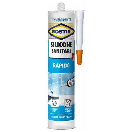 Uhu Bostik Silicone acetico Sanitari trasparente tubo cartuccia 280 ml D2417