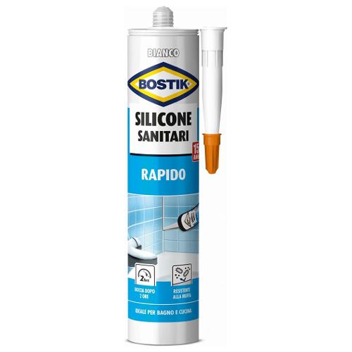 Uhu Bostik Silicone acetico Sanitari bianco tubo cartuccia 280 ml D2433