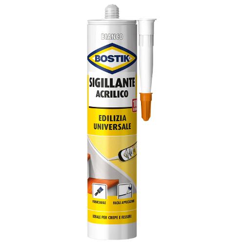 Uhu Bostik Silicone acrilico Edilizia Universale bianco tubo cartuccia 300 ml D2403