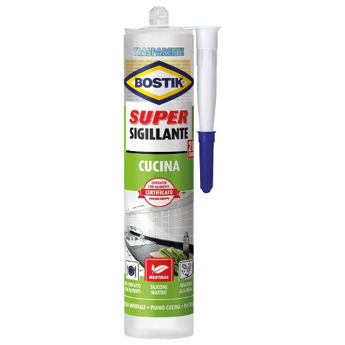 Uhu Bostik Silicone neutro Cucina Super trasparente tubo cartuccia 300 ml D2438