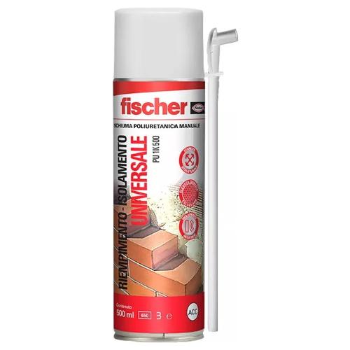 Fischer Schiuma poliuretanica Pu 1K 500 bomboletta 500 ml 9284