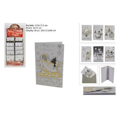 Due Esse Christmas Set biglietti natalizi 3D con Busta XNA17006391