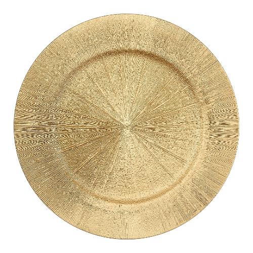 Fade Sottopiatto Plastica (33cm) TABLE MAT Cliff oro 56596