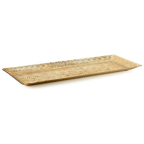 Fade Vassoio Alluminio (50x18cm) INDIRA GLAMOUR Oro 57007
