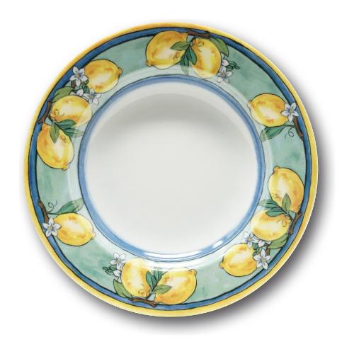 Piatto fondo D. 23cm ISCHIA Decoro limoni 14003 ZLEM