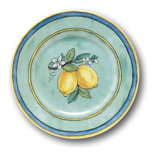 Saturnia Piatto frutta Porcellana (21cm) ISCHIA Decoro limoni 14004 ZLEM