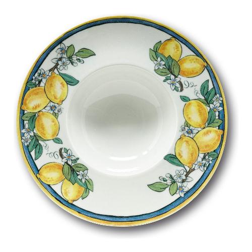 Saturnia Piatto pasta Porcellana (27,5cm) ISCHIA Decoro limoni 04488 ZLEM