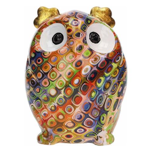 Brandani Salvadanaio Ceramica (13x13x18,5cm) Gufo Big Multicolor 52617