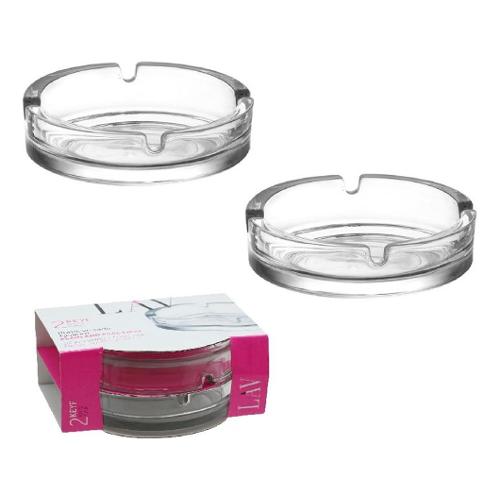 Cve Posacenere (10,5cm) Set 2 Pezzi Trasparente