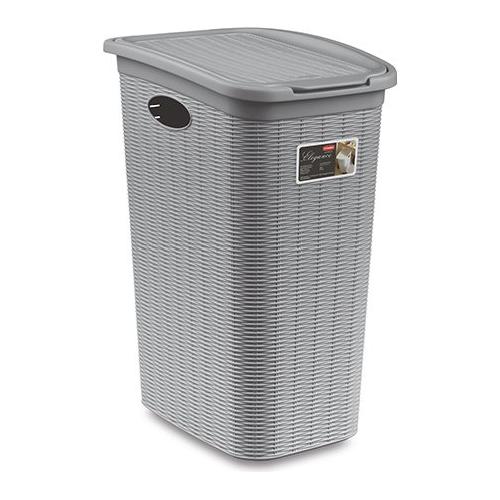 Stefanplast Porta biancheria Plastica (36L) ELEGANCE Grigio pietra 30512