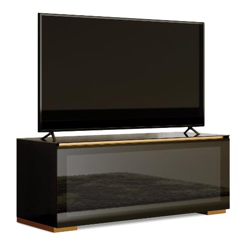 Munari GENOVA Porta tv Nero lucido (125x45x50cm)