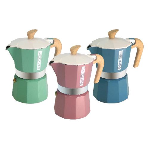 Pedrini Caffettiera Alluminio 6 Tazze MYMOKA Assortito 02CF133