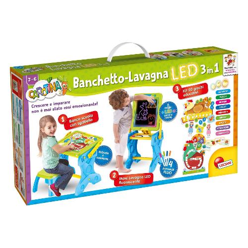 Lisciani Gioco educativo Banchetto Led 3 in 1 CAROTINA 97142
