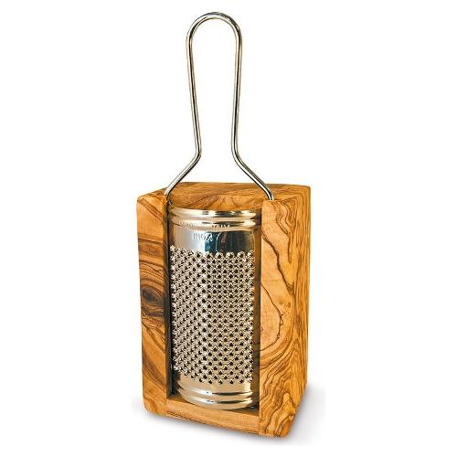 Arte Legno Spello Grattugia piccola 6x19 cm Legno Ulivo naturale GT68 1