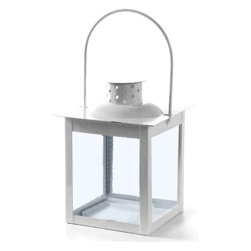 Gicos Lanterna (10x10x20cm) porta candela LIVING GARDEN Bianco 732812