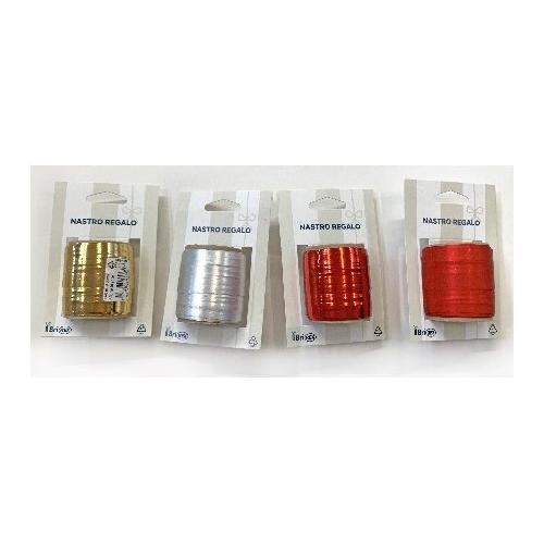 Brizzolari Nastro regalo in rocchetto 10mm x 10m Assortito
